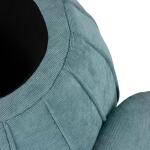 Blue Green Chenille Storage Ottoman - Image 3