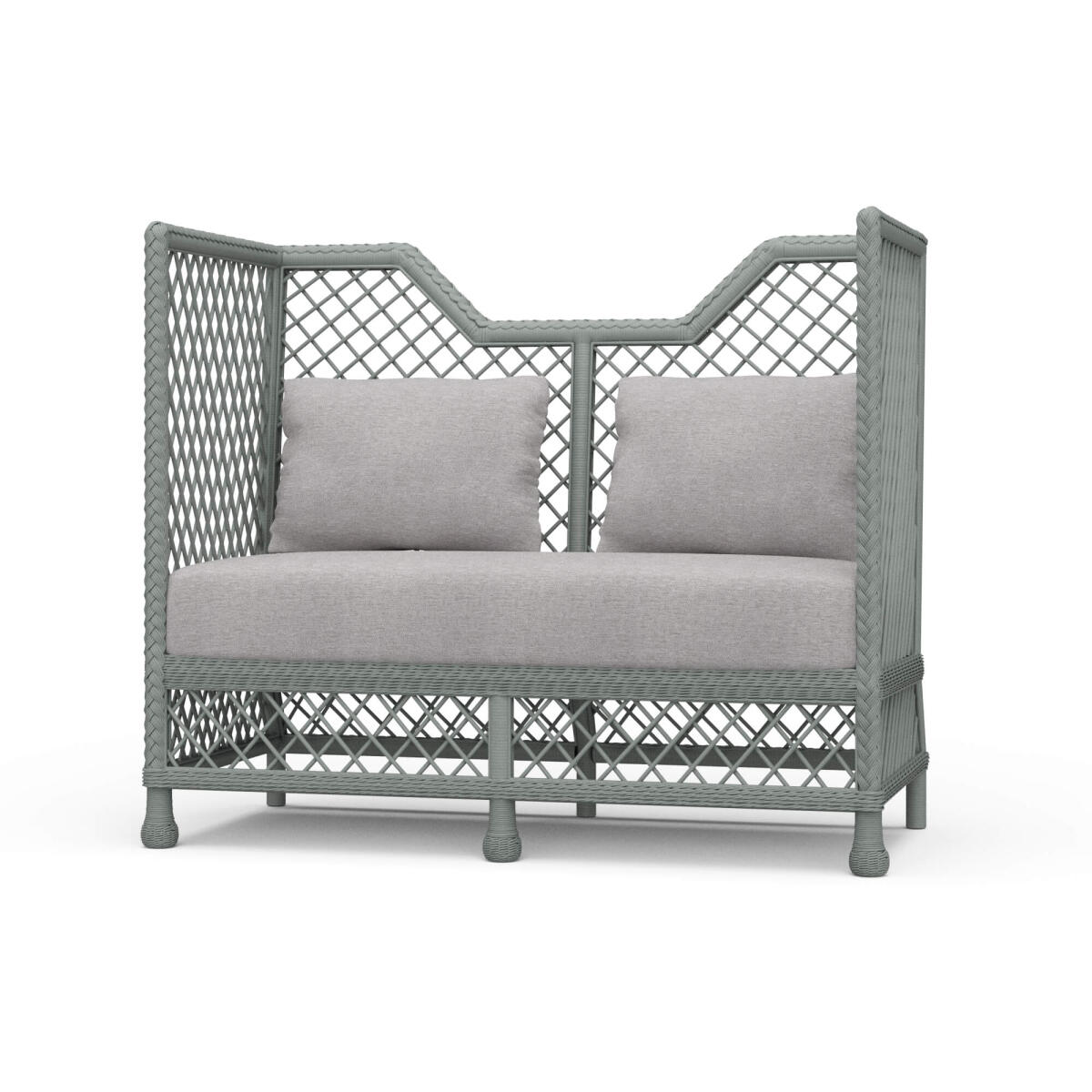 fa2dd3e72489608f681d7d535c54973c Rabana High Back Rattan Loveseat - Image 1