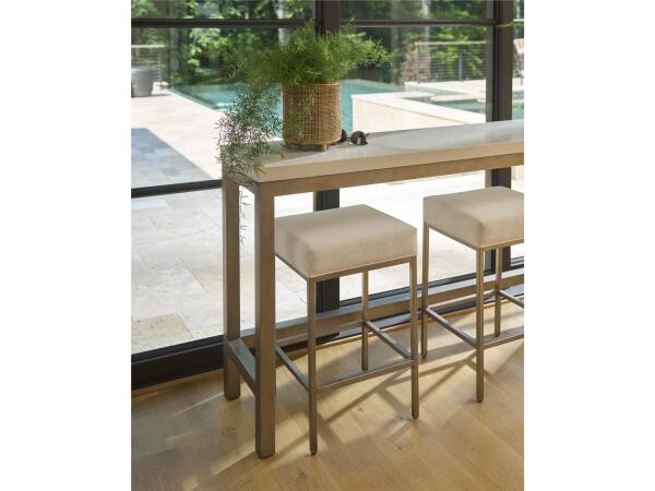 Oasis- Coastal Living Home Collection Oasis Console with Stools - Image 4