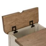 Farmhouse Reimagined Door Chair Side Table w/ Charging Station - Image 6