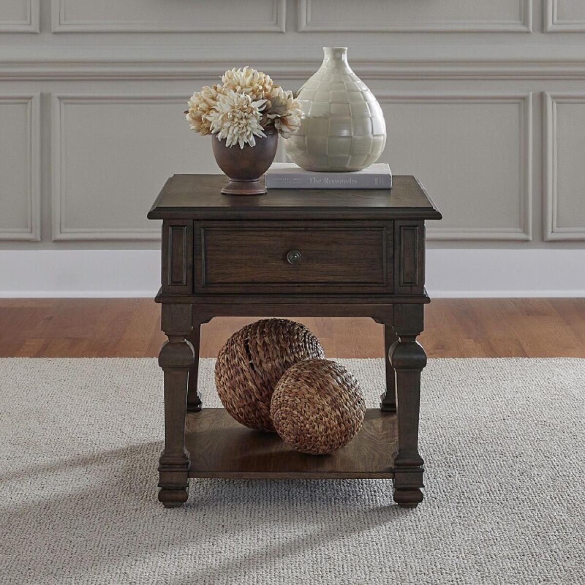 02f6f2b955e3ba52564490c3431d1d9b Provence Park Drawer End Table - Image 1