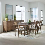 7 Piece Trestle Table Set