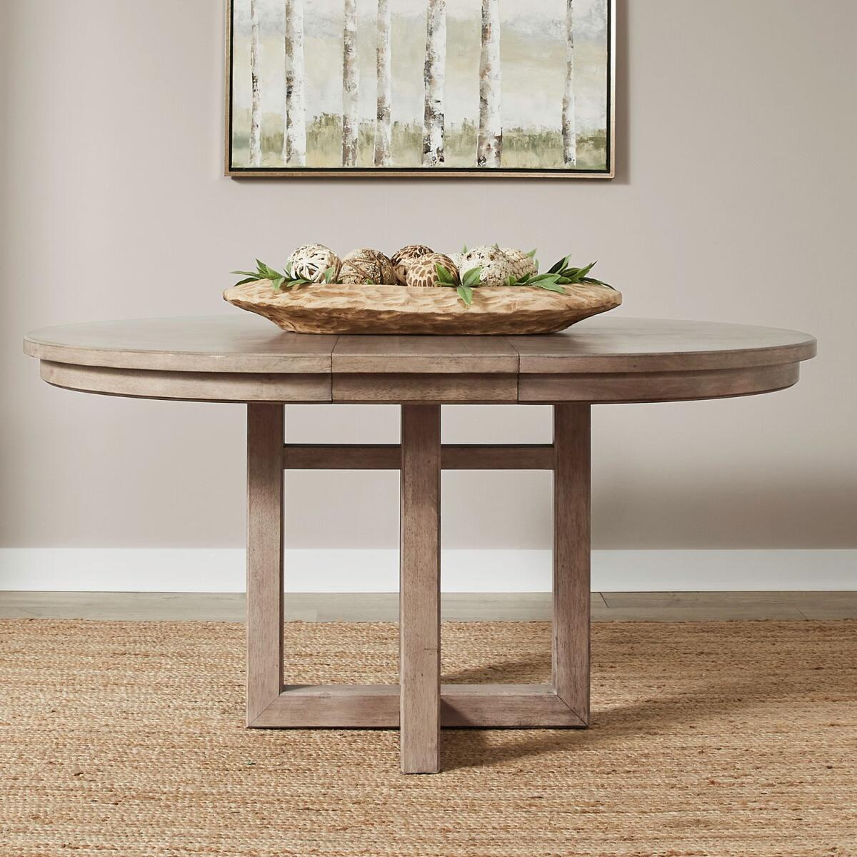 0f1b54cfbd9dafd2b7859ff8c0e76992 Pedestal Table Set - Image 1
