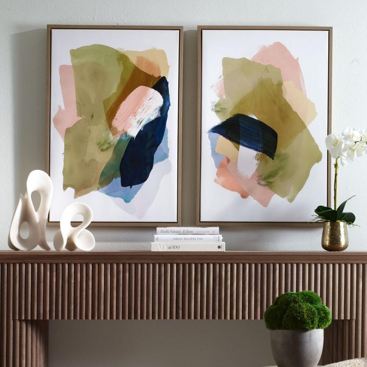 20467e353cfdf286da8b2197b879fd74 Abstract Afternoon Framed Canvases, S/2 - Image 1
