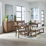 6 Piece Trestle Table Set