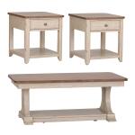 Farmhouse Reimagined 3 Piece Set (1-Cocktail 2-End Tables) - Image 3