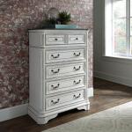 Magnolia Manor King Uph Bed, Dresser & Mirror, Chest, Night Stand - Image 9