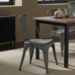 Vintage Series Bow Back Side Chair - Green-Set of 4 - Image 3