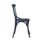 X Back Side Chair- Navy - Image 5