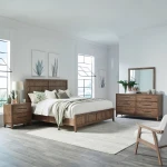 Shaker Lakes King Panel Bed, Dresser & Mirror, Night Stand