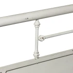 Vintage Series King Metal Bed - Antique White - Image 6