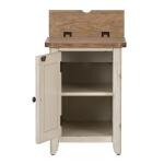 Farmhouse Reimagined Door Chair Side Table w/ Charging Station - Image 5