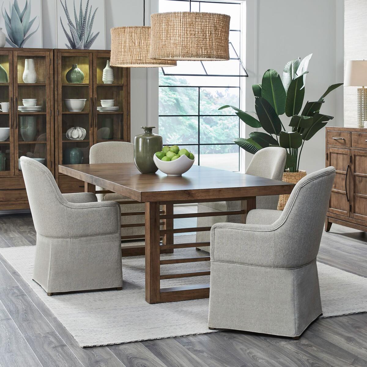 376a17348102a6c9757c5d6343ab550d Shaker Lakes 5 Piece Double Pedestal Table Set - Image 1