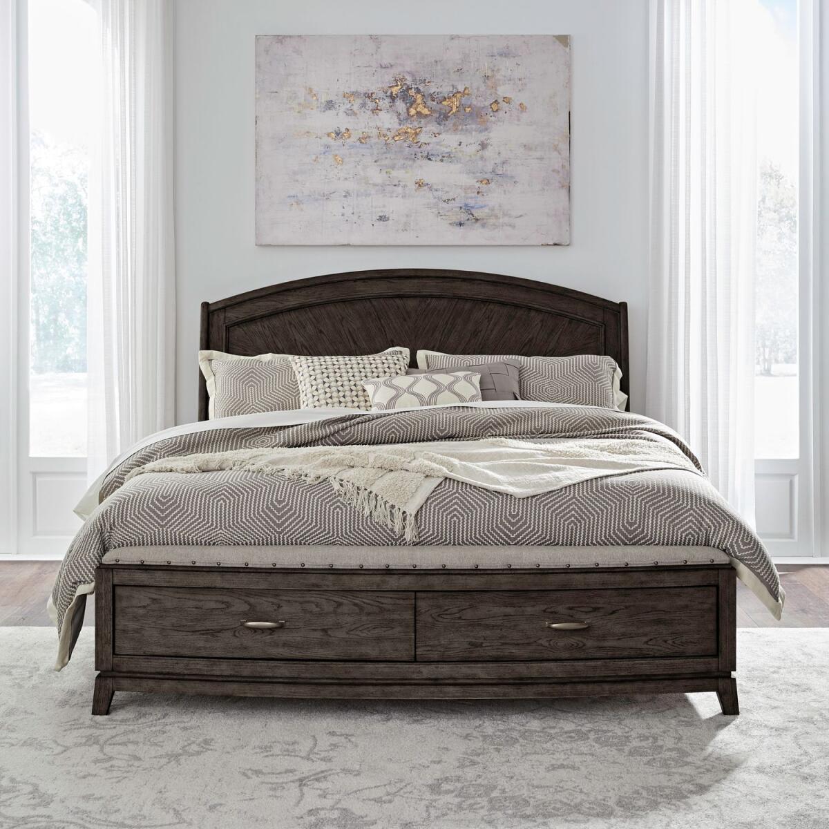 37c4ca7df92f5b86da5e025a26c8f60b Avalon Queen Panel Storage Bed - Image 1