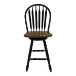 Carolina Crossing Windsor Swivel Counter Chair - Black - Image 4