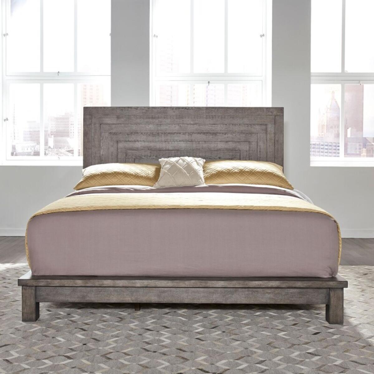 39a9c8ddad4f6bed8ce4583821dc6e1b Modern Farmhouse Queen Platform Bed - Image 1