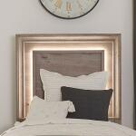 Full Panel Headboard w/ Lights