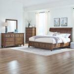 Twin Lakes Queen Storage Bed, Dresser & Mirror, Chest