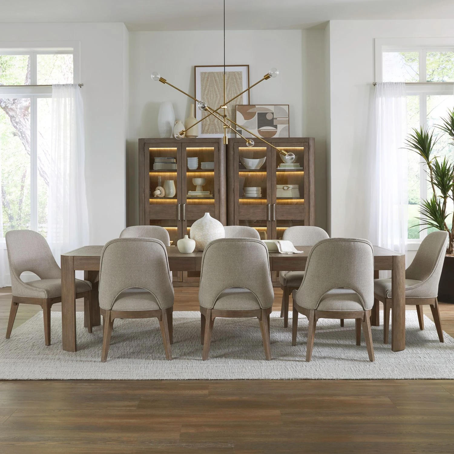 486b4c813961c749b3c31c2420b268c9 South Bend 9 Piece Rectangular Table Set - Image 1