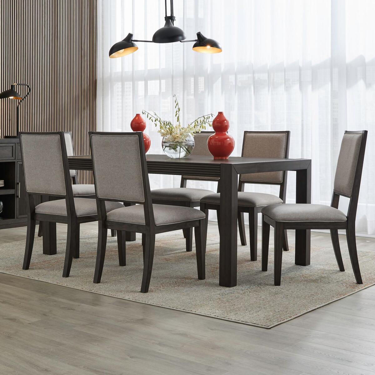 4a1c41e66501ffcf4d3bb91850aa4bbf Modern Edge 7 Piece Rectangular Table Set - Image 1