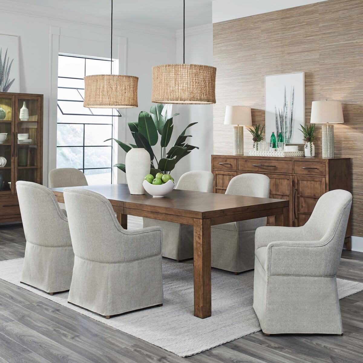 4f5d155a4013cb24321d5503e22d5ae5 Shaker Lakes 7 Piece Rectangular Table Set - Image 1