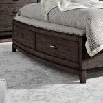 King Storage Footboard w/ Slatroll