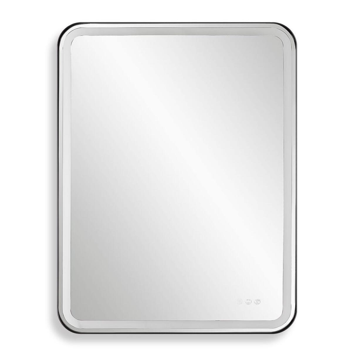 55c263ef9c3303166426e5b27152604a Crofton Lighted Large Mirror, Black - Image 1