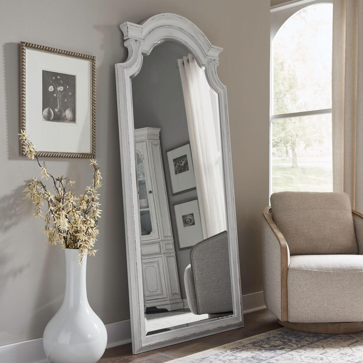 59ca1e7b412928904c0f2cad8e68d76e Magnolia Manor Floor Mirror - Image 1
