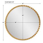 Dandridge Round Mirror, Gold Mirrors Gold 17