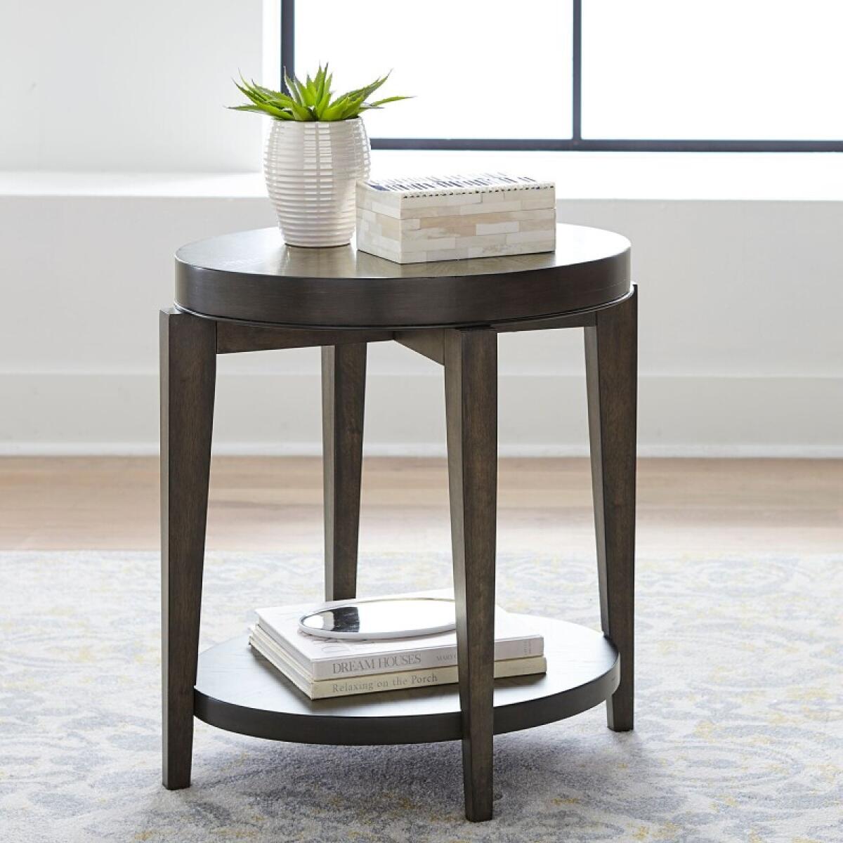 5c2a2d0541b0f02e88c18d7b654d0991 Oval Chair Side Table - Image 1