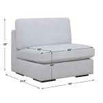 Refuge Sofa, Armless, Cloud Blue - Image 8