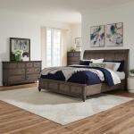 Twin Lakes Queen Storage Bed, Dresser & Mirror, Chest
