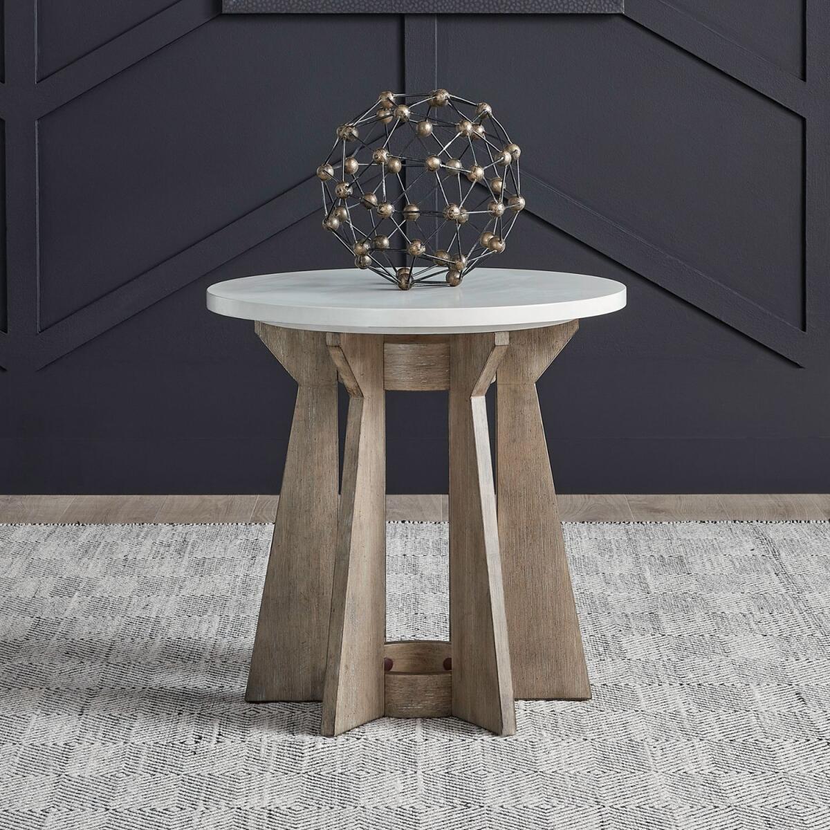 6648f673e4b071256dfd13423bf616a6 Berkley Square Round End Table - Image 1