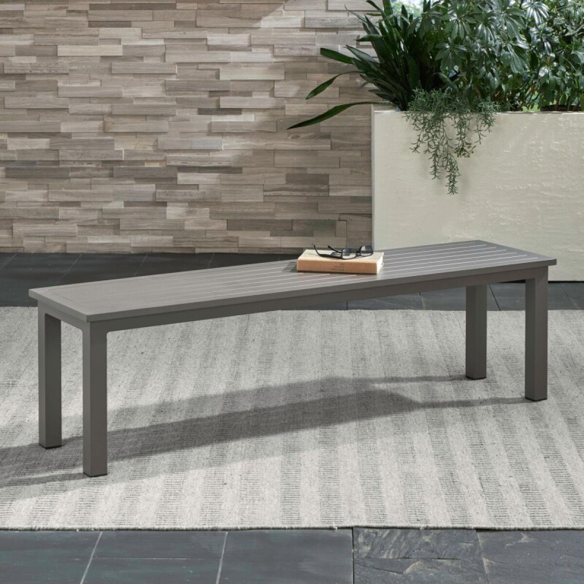 665fe306f37c12321e681f35e68d977b Outdoor Dining Bench - Granite - Image 1