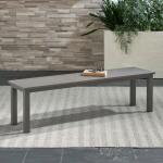 Outdoor Dining Bench - Granite