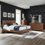 Queen Platform Bed, Dresser & Mirror, Chest