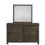 Full Bookcase Bed, Dresser & Mirror - Image 8