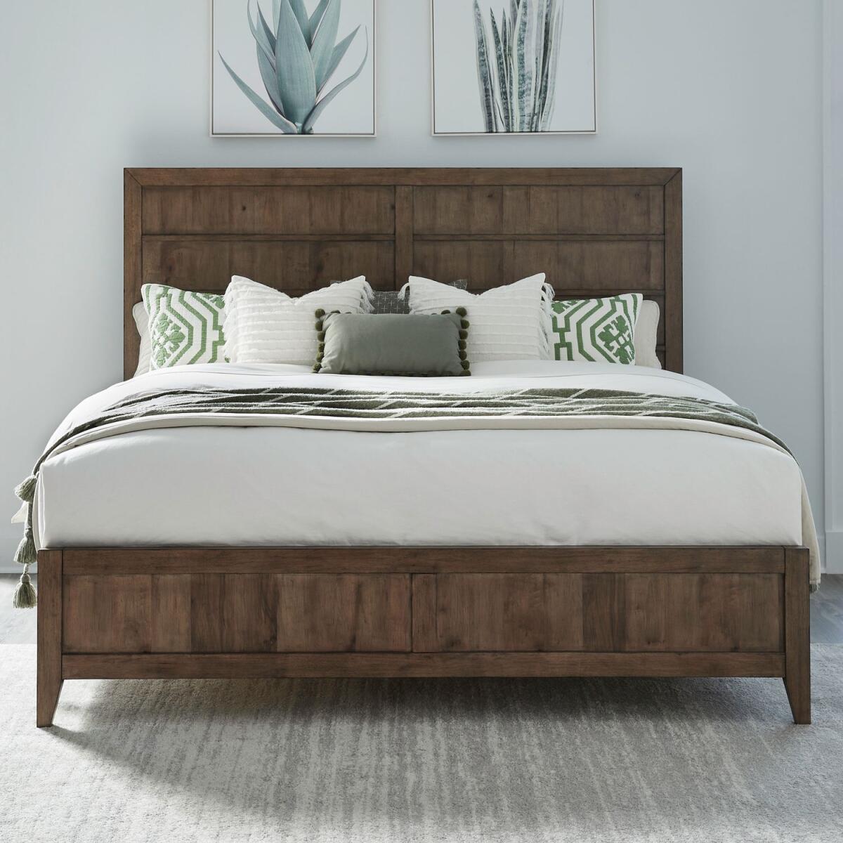 80f808e17dff8341fd666e203aab2a5f King Panel Bed - Image 1
