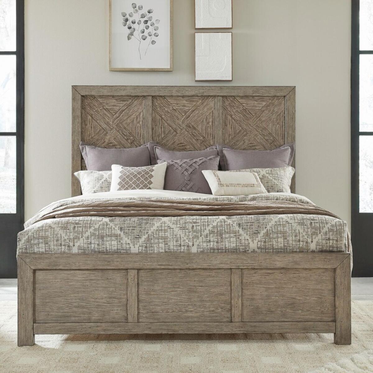 8e62642f3df0ea2eaf68371a88cebd25 Skyview Lodge King Panel Bed - Image 1