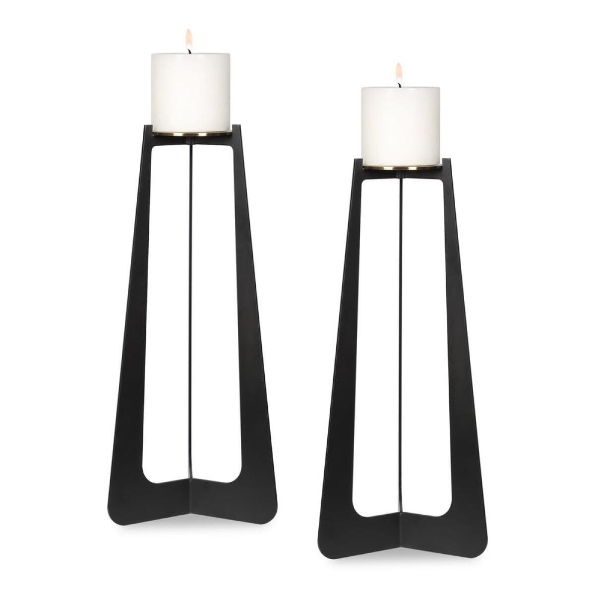 94377601111dd9ac7f1853999ae4c186 Columnar Candleholders, S/2 - Image 1