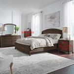 Avalon Queen Panel Storage Bed, Dresser & Mirror