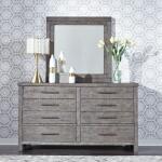 King Platform Bed, Dresser & Mirror - Image 3
