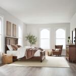 King California Panel Bed, Dresser & Mirror
