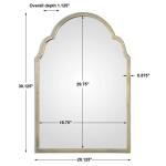 Brayden Petite Arch Mirror, Champagne - Image 6