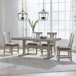 Hallendale 5 Piece Trestle Table Set