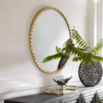 Dandridge Round Mirror, Gold Mirrors Gold 16