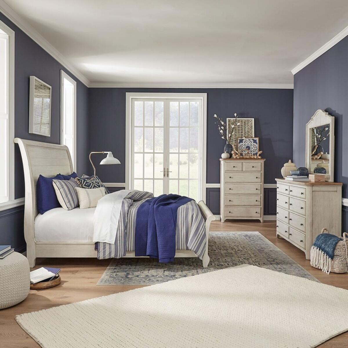 a69f0cd0845ce828400db3f3ef5281c1 King Sleigh Bed, Dresser & Mirror, Chest - Image 1