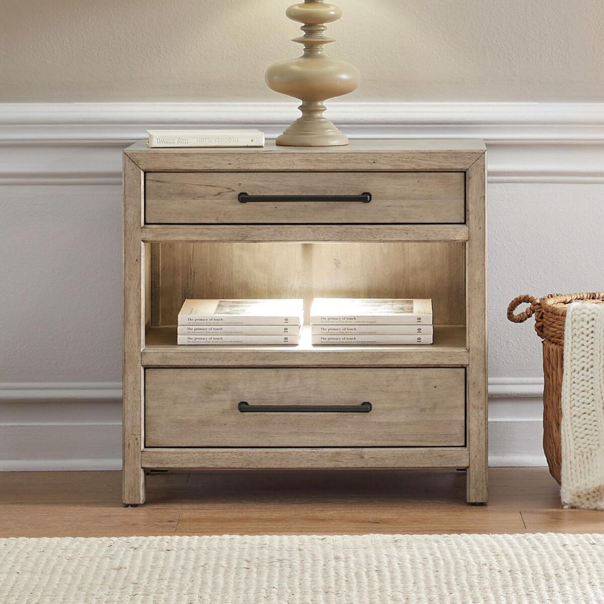 b19d15c21a3a9d5e914fac4e8f6c6061 Proximity Place Bedside Chest w/ Charging Station - Image 1