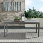 Outdoor Rectangular Leg Table - Granite