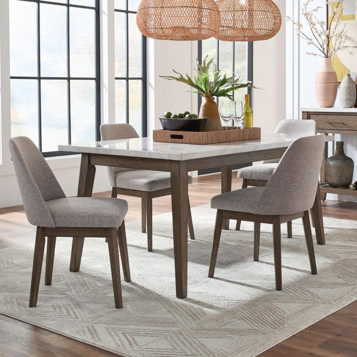 ba898b2ce24e1d9b081a3991dcdb291c Edison 5 Piece Rectangular Table Set - Image 1